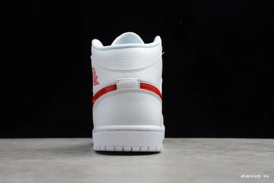 Red 1 Jordan University (W) White Mid BQ6472-106 BQ6472-106 0114